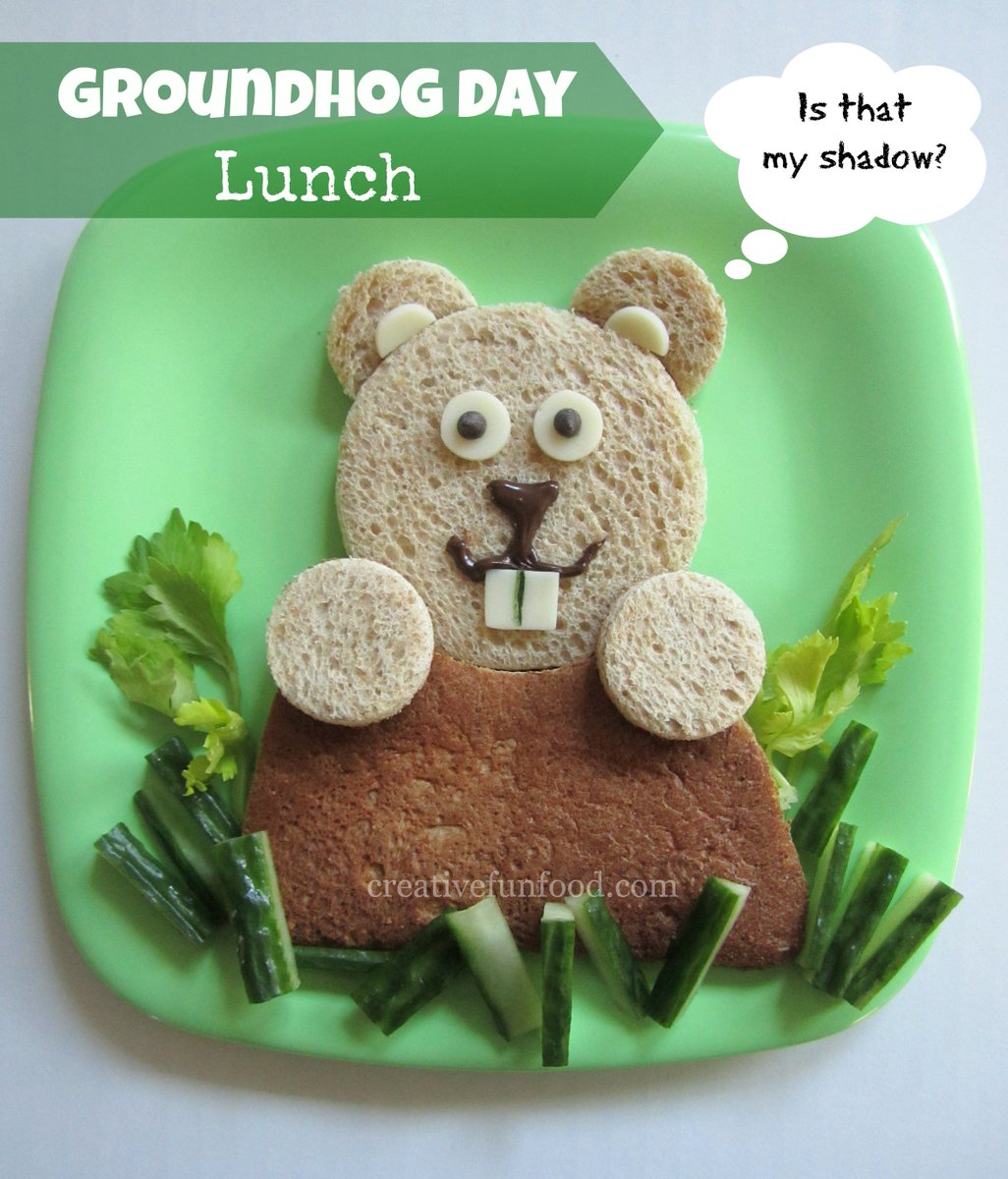 creativefunfood's tweet photo. A FUN and Simple #GroundhogDay Lunch that Kids will LOVE! https://t.co/TQQ507P74g #funfood #kidsfood #foodart https://t.co/r07jDjjbkv