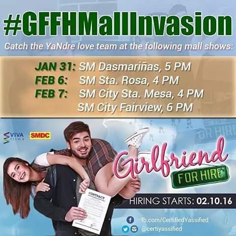 ANDREnians's tweet photo. So excited to see @Yassizzle and @andreparas95. #GFFHMallInvasion #YaNdre #GFFH9DaysToGo https://t.co/c60txvFzbo