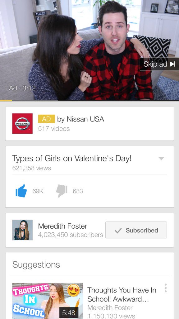 mcguire_marissa's tweet photo. Got this ad on @MeredithFoster video ๐ #sonotmeh @ColleenB123 https://t.co/Ph7Ml1qFro