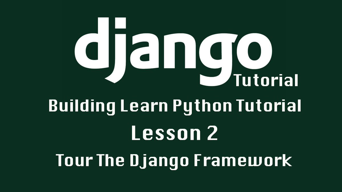 i_am_programer's tweet image. Django Tutorial: Tour The Django Framework
codek.tv/7514

#djangoframework #djangotutorial #pythontutorial