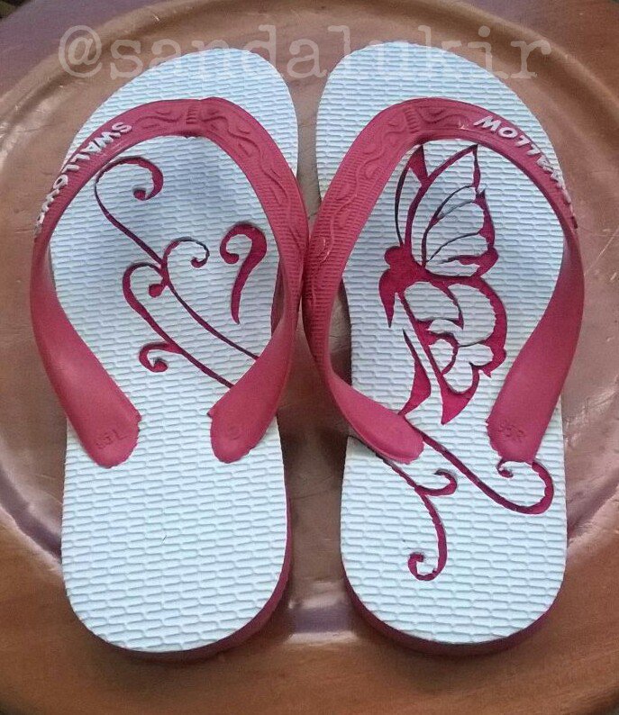 Gambar Sandal  Swallow  Di Ukir  AR Production