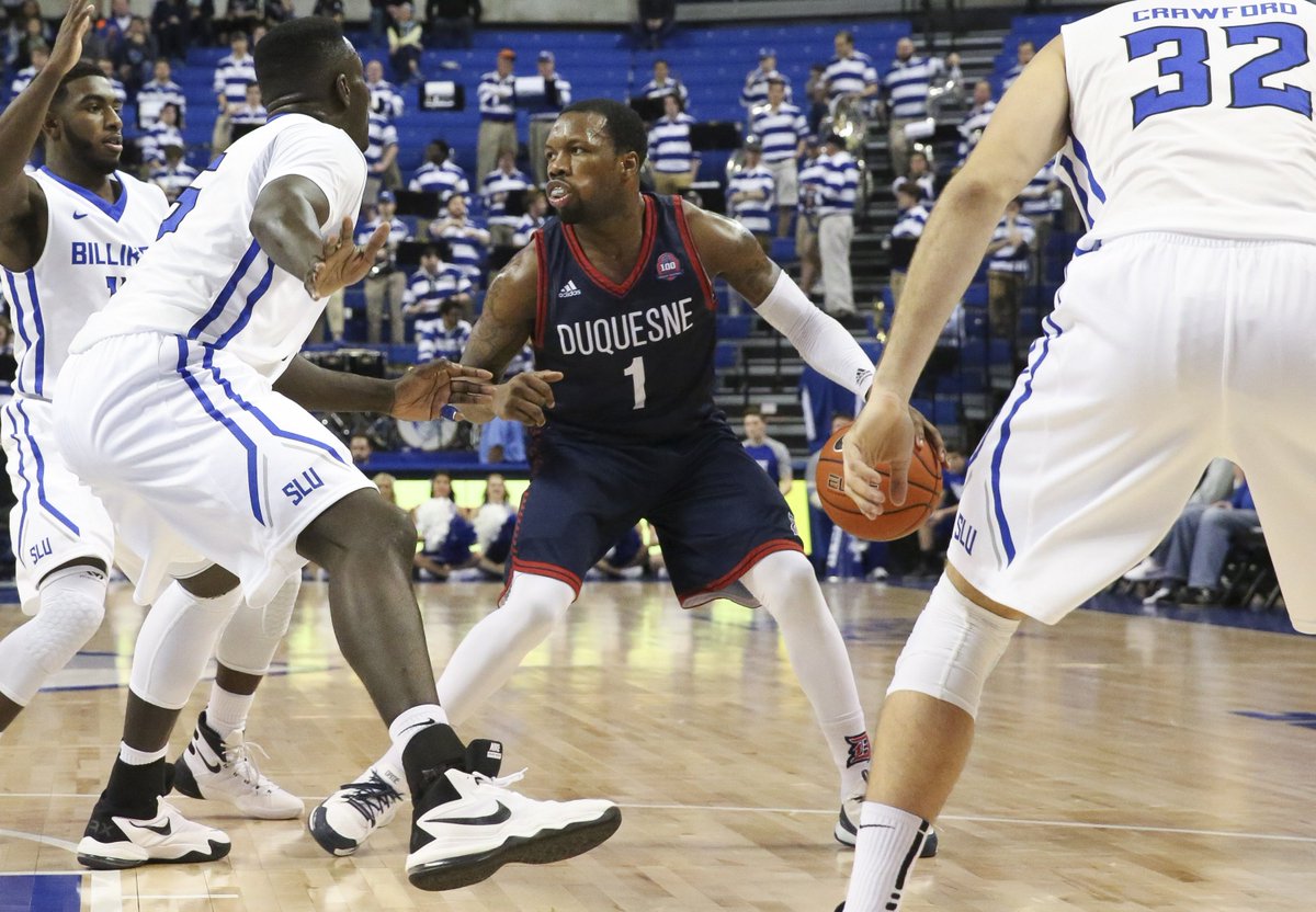 GoDuquesne's tweet photo. RELEASE @DuqMBB Derrick Colter named @A10MBB Player of the Week | https://t.co/1kut3a9U9k https://t.co/qbSQQeZbxI