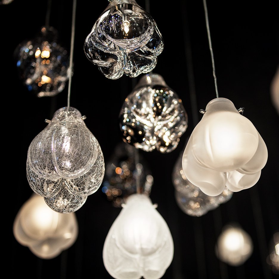 DuelArch's tweet photo. Petra Krausová's Cassia lamps for Lasvit at Maison&amp;Objet https://t.co/BM0Ocee3Ff via @dezeen https://t.co/Kufgj707Fb