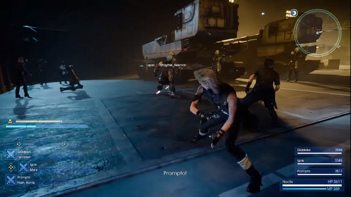 FFXVEN's tweet photo. Noctis &amp; friends infiltrate a Niflheim military base in the latest #FFXV combat video!
--> https://t.co/osn52eUxAX https://t.co/FTKsgOKAqm