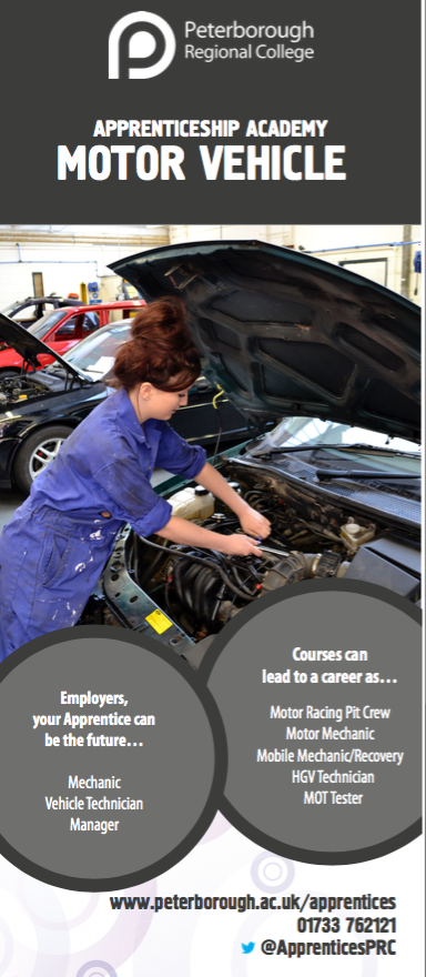 AppsPboroColl's tweet photo. #Motor Vehicle #Apprentice could become a #mechanic, #vehicle #technician , #manager amongst others. https://t.co/tNhbMG3YFB