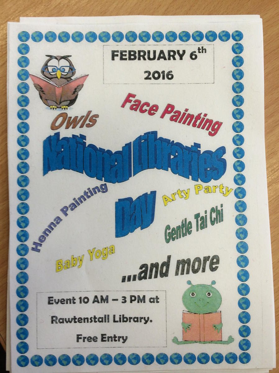 savebarlowfold's tweet photo. Event this Saturday at Rawtenstall library - for all the family. #supportyourlibrary https://t.co/HqOvYknVNu