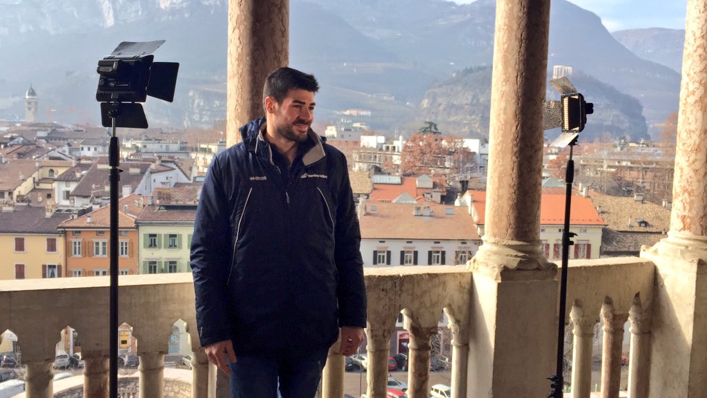 trentinovolley's tweet photo. Mattina al Castello del Buonconsiglio di #Trento per #Lanza per un'intervista in onda sabato su RAI 2 in "Dribbling" https://t.co/W3Pwwv46Wt