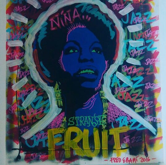 DlrGallery's tweet photo. "How can you be an artist and not reflect the time". Nina Simone.

Art by @fredebami 
#NinaSimone #FredEbami https://t.co/GatrXkaHtr