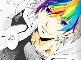 He finally got home after a three long days of cosplaying 
"I'm home now.." he smiled #OpenRP