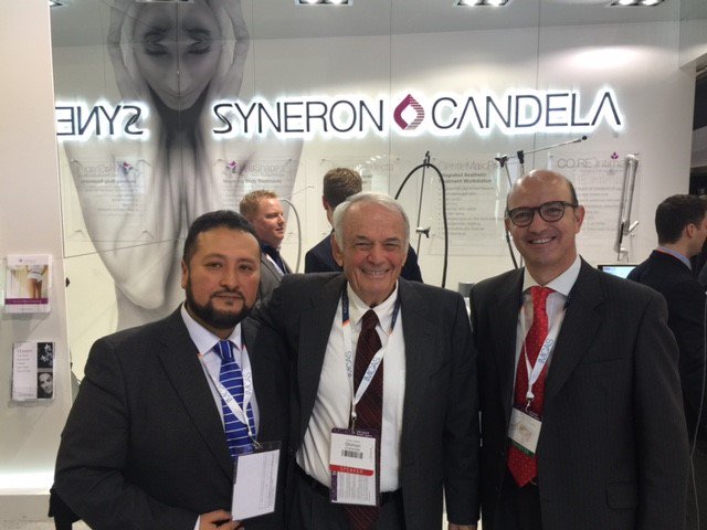 CandelaMedicalE's tweet photo. César Arroyo, Shimon Eckhouse y Juan Antonio López, Director General de Syneron Candela en Europa en #imcas2016 https://t.co/tCjgpvHU8X