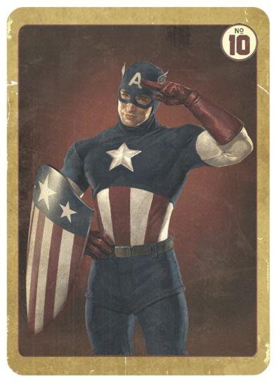 MarvelSpain's tweet photo. Fan no se hace, se nace. Y si no preguntadle a Coulson y a su colección de cromos del Capi. https://t.co/85PZZkjujv