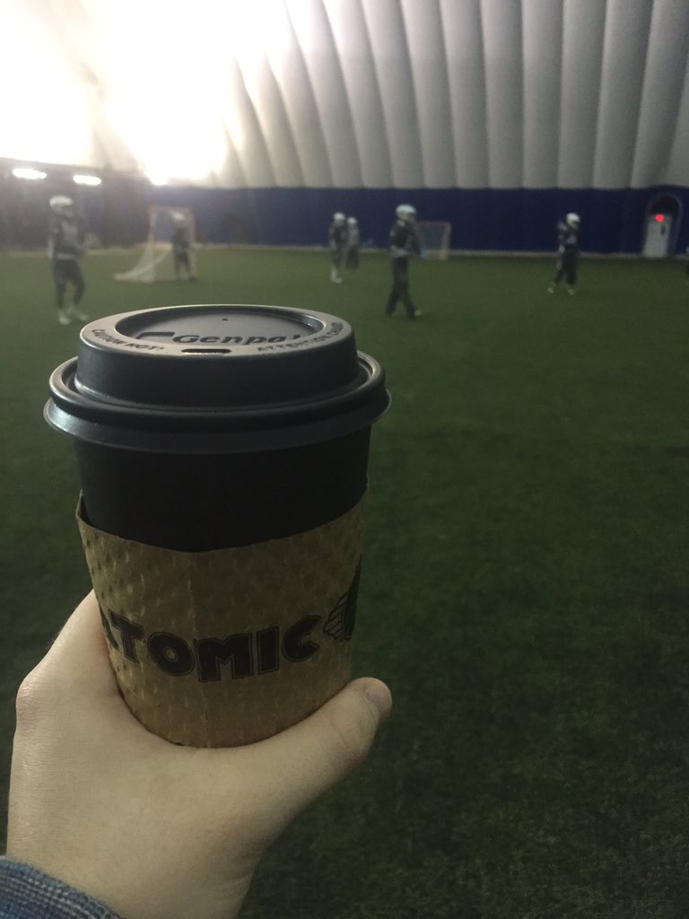 Behnke_LAT's tweet photo. #atomiccoffeebar coming in clutch this morning for 6 AM @AmbroseLax practice. https://t.co/RDFZYuQZKX