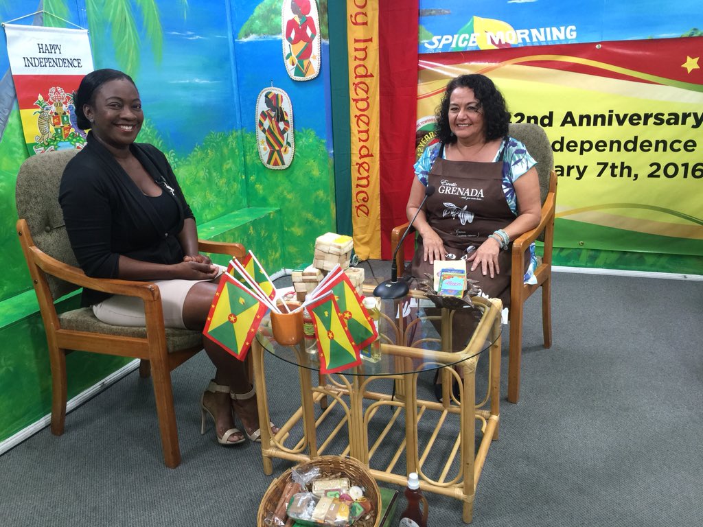At #GIS this morning talking #Grenadachocolate and @houseofchocacao <a href="/GrenadaChocolat/">Grenada Chocolate Company</a> <a href="/grenadanews/">Grenada News 🇬🇩</a> <a href="/cffigrenada/">CFFI Grenada</a>