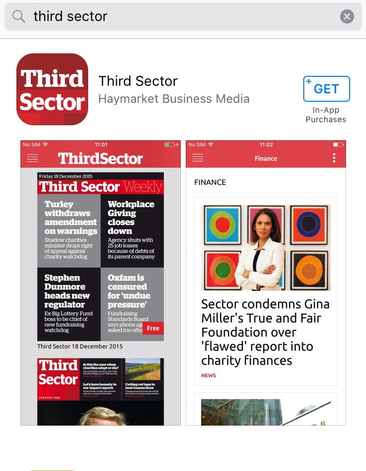 TS_Research's tweet photo. Have you downloaded the app yet? @ThirdSector now available on most mobile devices. #TSDigital https://t.co/zWJokha47v