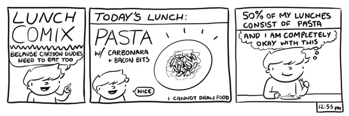 #hourlycomicday
the day continues and basic human needs are fulfilled 
