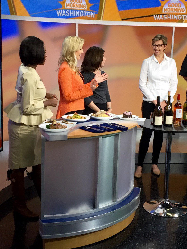 mysonomacellar's tweet photo. Elizabeth on camera this morning during the WJLA segment on Restaurant Week. #sonomacellar #socel #visitalexandria https://t.co/xvJgoSgZD8