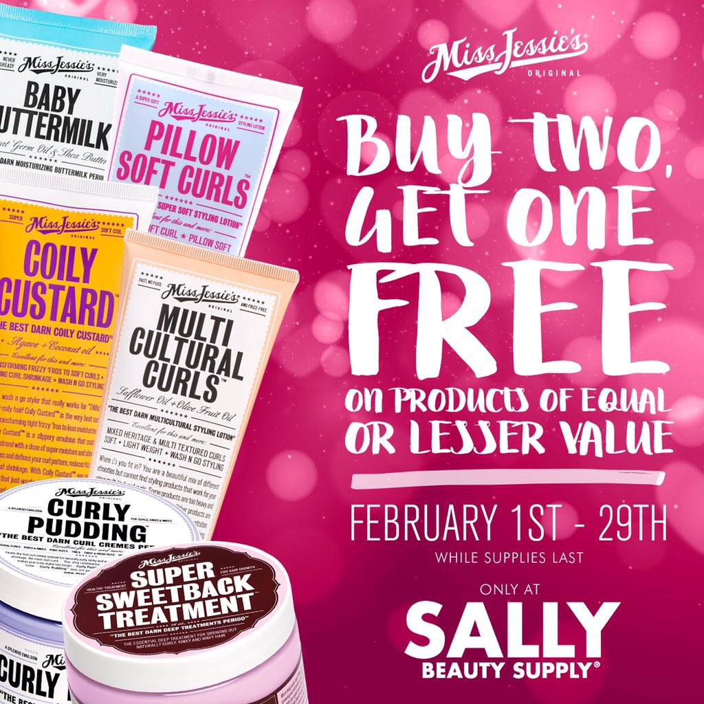 Miss_Jessies's tweet image. Starting today, you can buy two #missjessies products and get the second one free at @SallyBeauty

Hope you enjoy ❤️