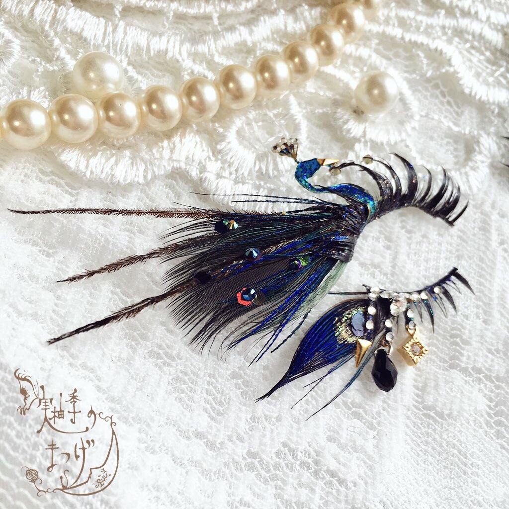 実柚季のまつげ MYK WORK つけまつげ　ステンドグラス蝶　上下セット WORK – MYK WORK