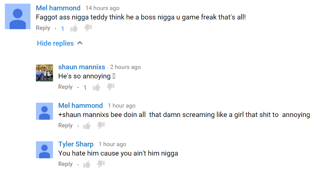 iCrazyTeddy's tweet photo. Lets take a look at some more of my Youtube comments, dude called me a "game freak" HAHAHAHA https://t.co/eoTBGi6nhE