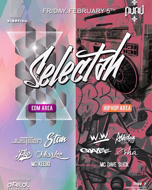 TriggerJKT's tweet image. Trigger Management Presents

#SELECTAH

Friday, Feb 5th 2016

At Blowfish ! 

#jakartaevent