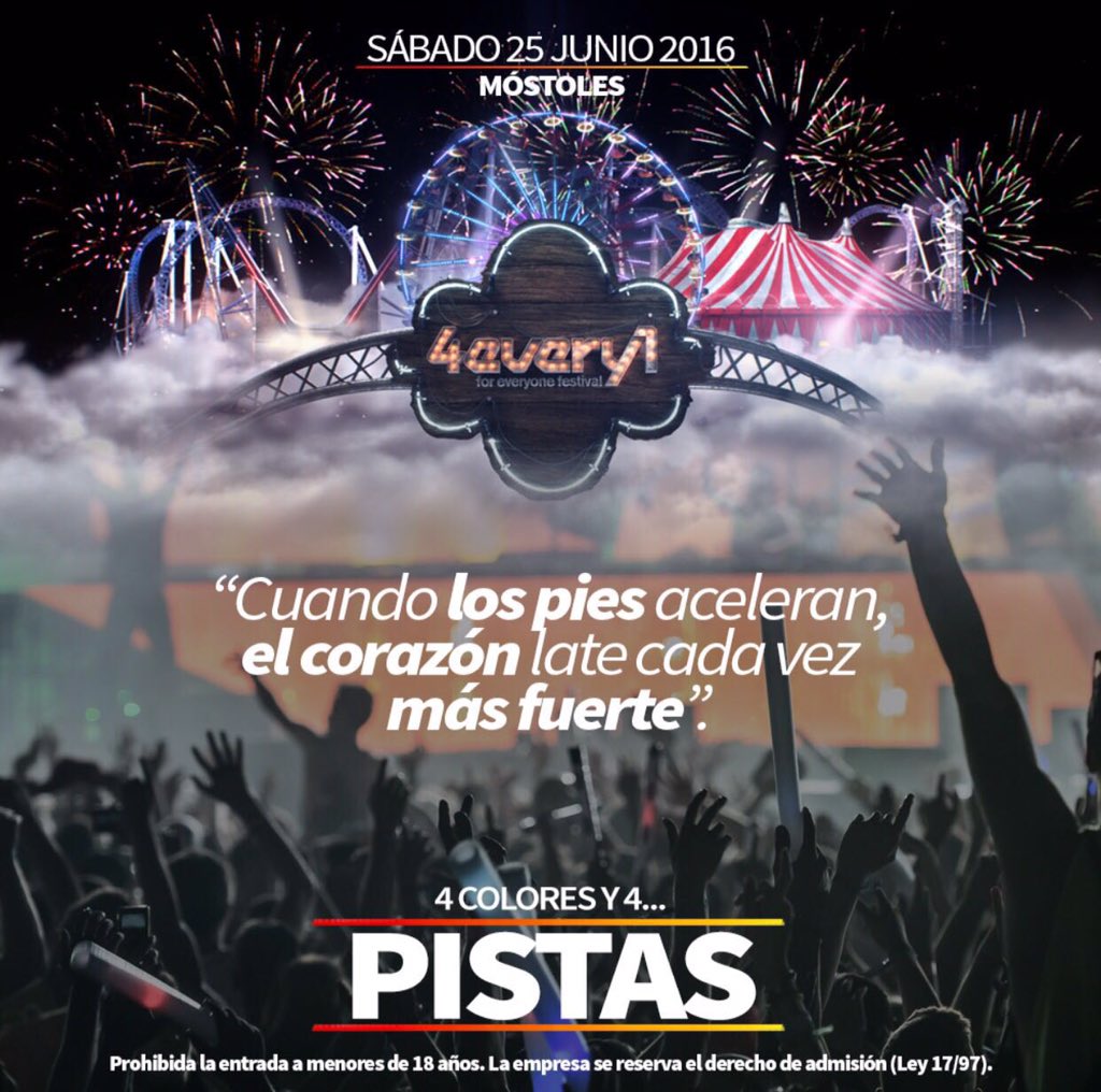ABFestival2018's tweet photo. Cuatro Colores, cuatro PISTAS!!! Adivina los cuatro que anunciaremos después del Early #sorteogafas 😎 https://t.co/jSmvH4enTS