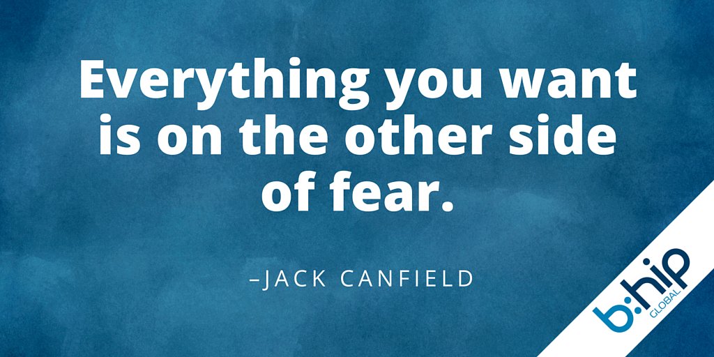 bhipHQ's tweet photo. "Everything you want is on the other side of fear." — Jack Canfield #bhip #motivationmonday https://t.co/aDJSTQRaCR