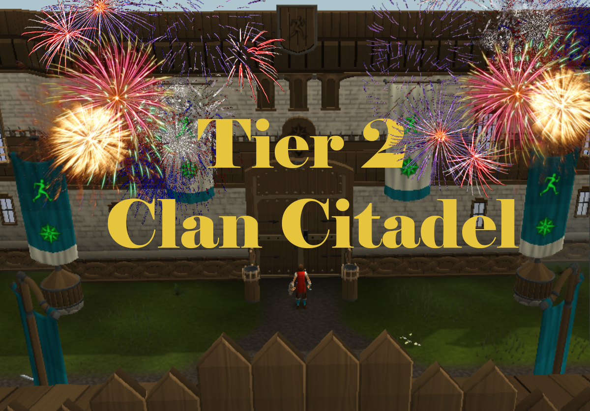 JourneyClan's tweet image. Today our RuneScape clan citadel got upgraded to tier 2! Congratulations to all the clan members that helped out! ☺