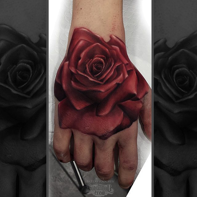 Color Rose Tattoos by Phil Garcia
