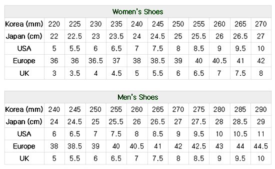 Puma Shoe Size Chart Cm