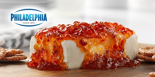 phillycreamchs's tweet photo. Think outside the salsa. Our Easy Red Pepper Jelly dip is definitely #GameDay worthy. https://t.co/r3i8PVSTBD https://t.co/kTr3gIDc3T