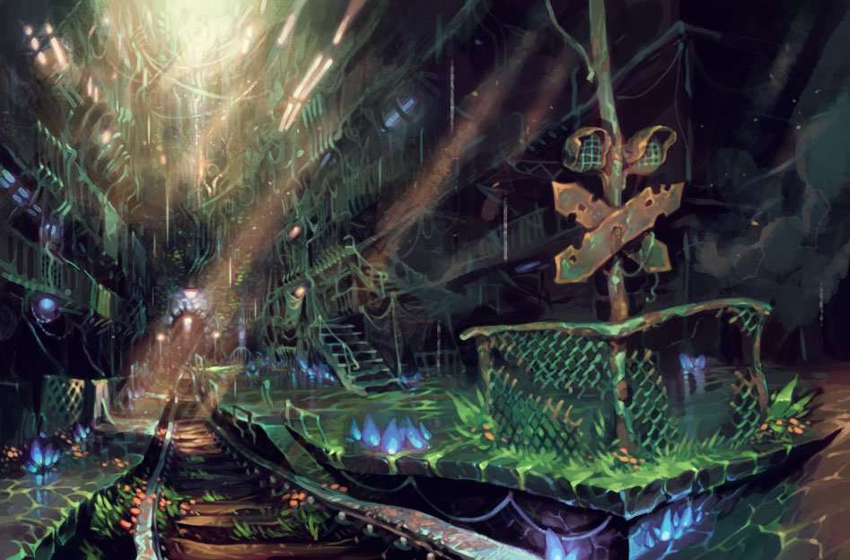 An updated look at the poison riddled Underworld in Trudy's Mechanicals. trudysmechanicals.com #steampunk #indie