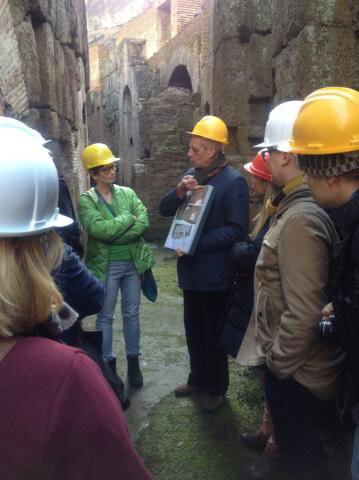 IRF_ROME's tweet photo. Today's #methodworkshop treat:crawling under the #colosseum with THE expert Prof.Heinz Beste https://t.co/CZWbW1YxhE