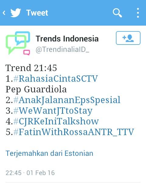 Thanks <a href="/ANTR_TRANSTV/">anighttoremember</a> <a href="/TRANSTV_CORP/">TRANS TV</a> <a href="/mynameisrossa/">Rossa Roslaina</a> Sdh mngundang <a href="/FatinSL/">Fatin Shidqia Lubis</a> Smga makin sukses! #FatinWithRossaANTR_TTV