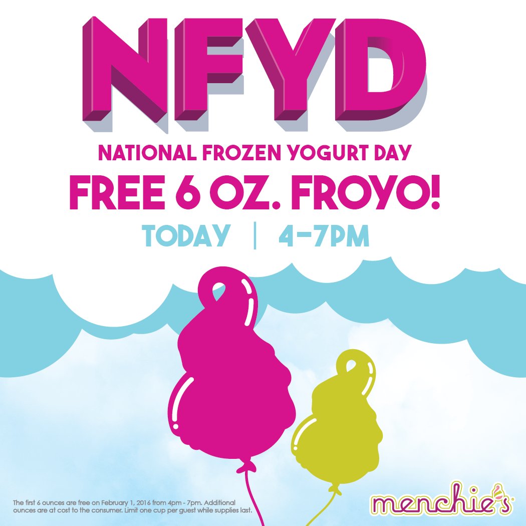 MenchiesBothell's tweet image. It's National Frozen Yogurt Day, so we're hooking you up with free #froyo from 4-7! Don't miss out, #bothell. #nfyd