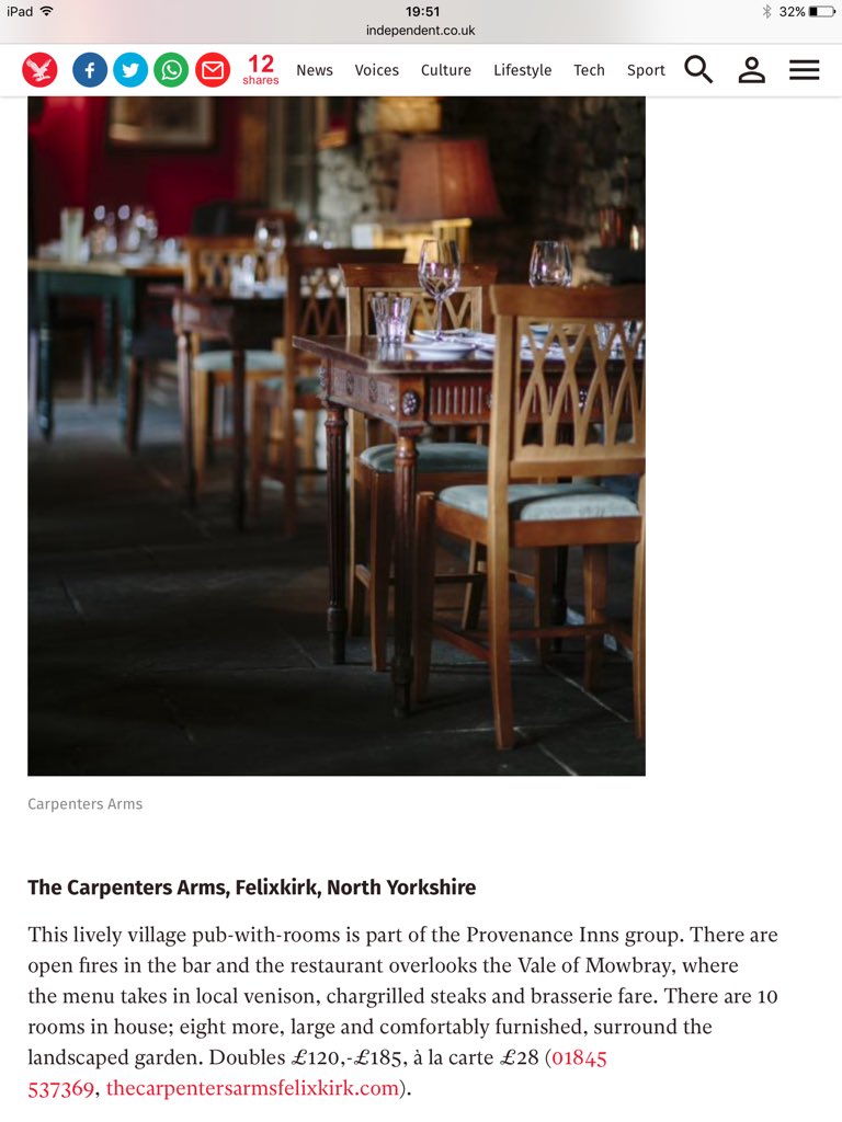 walking-books.com (@walkingbookscom) on Twitter photo The best British hotels to discover this year independent.co.uk/travel/the-bes… Good to see our friends <a href="/ArmsCarpenters/">The Carpenters Arms</a> The best British hotels to discover this year independent.co.uk/travel/the-bes… Good to see our friends <a href="/ArmsCarpenters/">The Carpenters Arms</a>