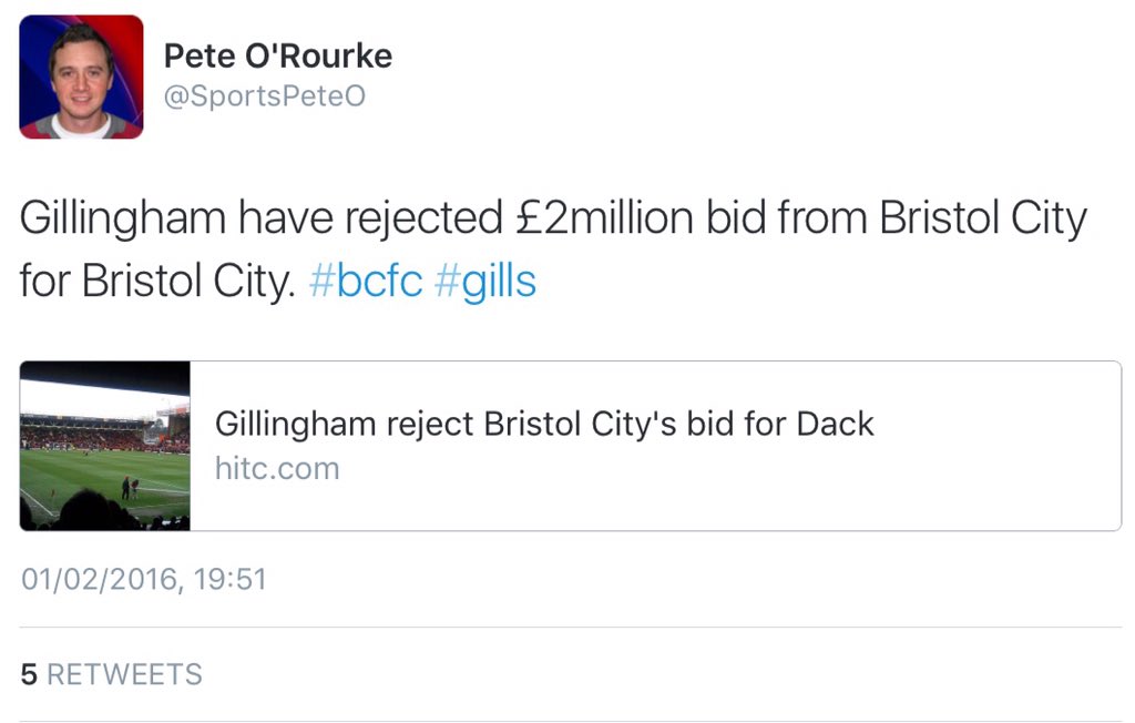 Jorc94's tweet photo. Bristol City are so bored of this #DeadlineDay that they're actually trying to buy themselves https://t.co/dOipU39tGU