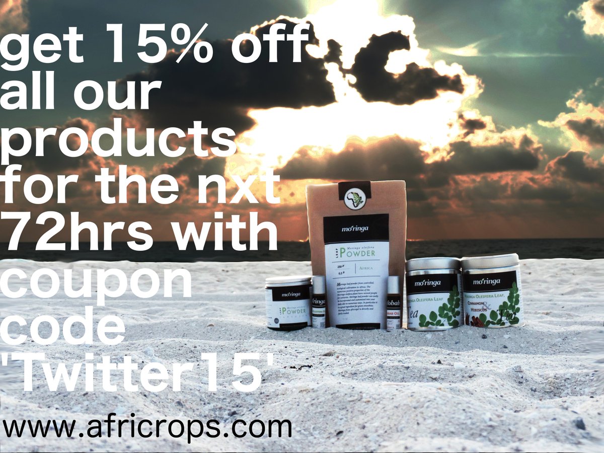 Do something good for yourself and save 15% on all our products for the next 72 hours using coupon code 'Twitter15'.