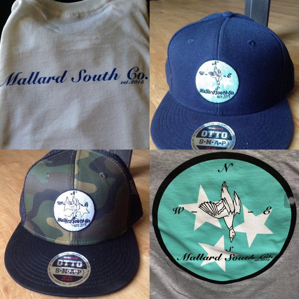 MallardSouth's tweet photo. Hats and shirts are in and will be available for sale on our website by the end of the week https://t.co/jhqWupwFWw https://t.co/cgBb2hABt0