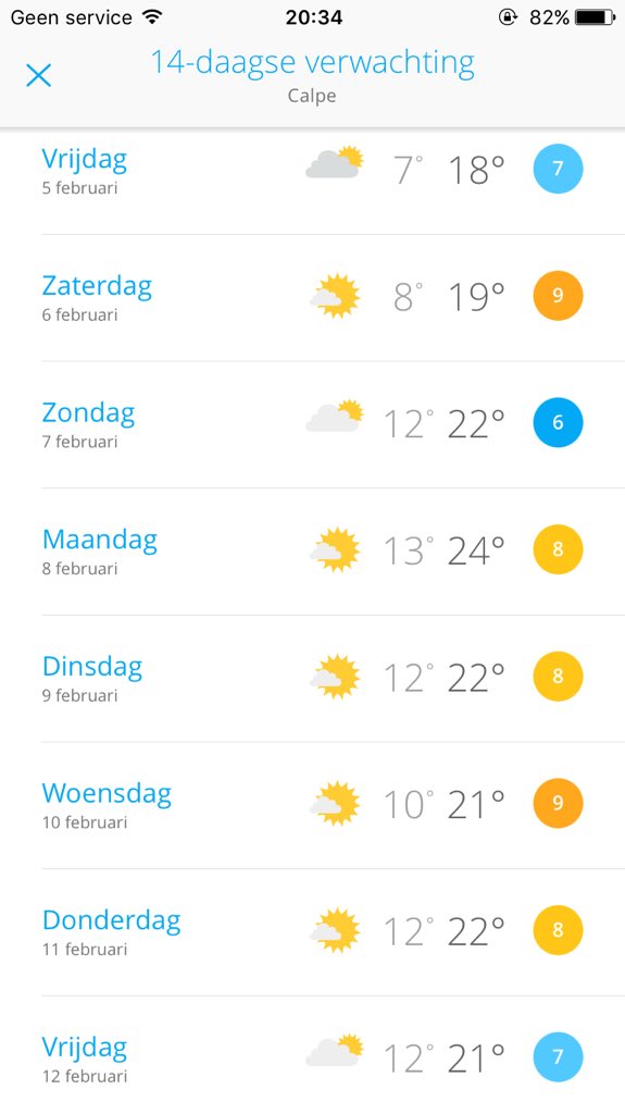 Vrijdag voor een weekje naar Calpe op trainingskamp met de junioren van wwv!☀️