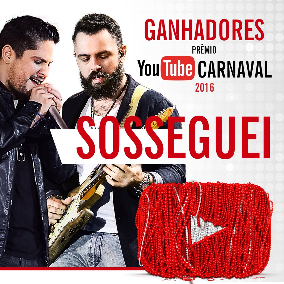 jorgeemateus's tweet photo. Agradecemos aos nossos fãs que são os responsáveis por essa vitória.  #YouTubeCarnaval https://t.co/qX3loMoIrv