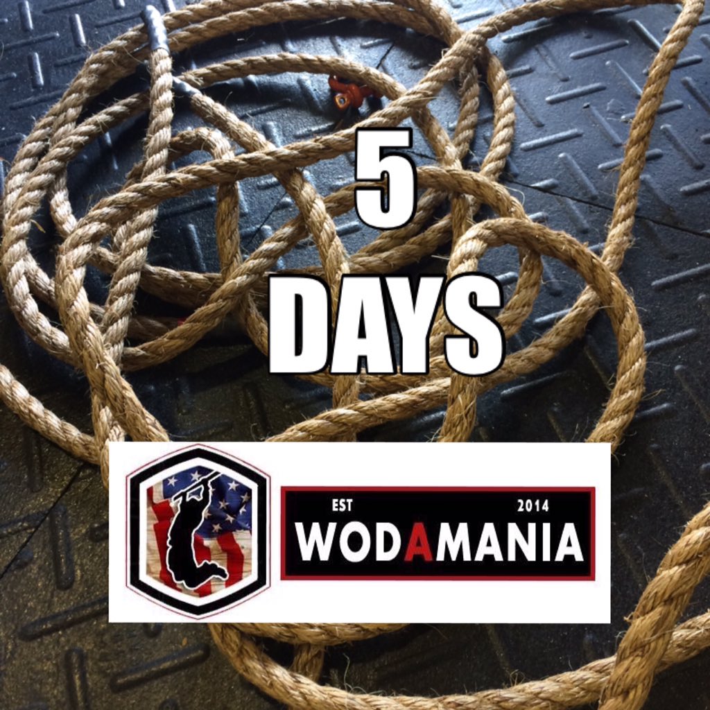 wodamania's tweet photo. #5daysout! Check #wodamania.com, FB and IG for pre-event info. #athletes send questions to wodamaniacs@hotmail.com https://t.co/IBtSJY95Ik