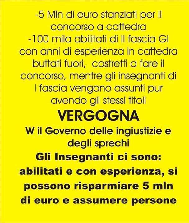 Lucygior's tweet photo. @pbersani @DAlemaCheFaCose @EnricoLetta #NoConcorsoScuolaTruffa #MIDAperRUOLO #GaeRevolution https://t.co/WfZjM5zpdk