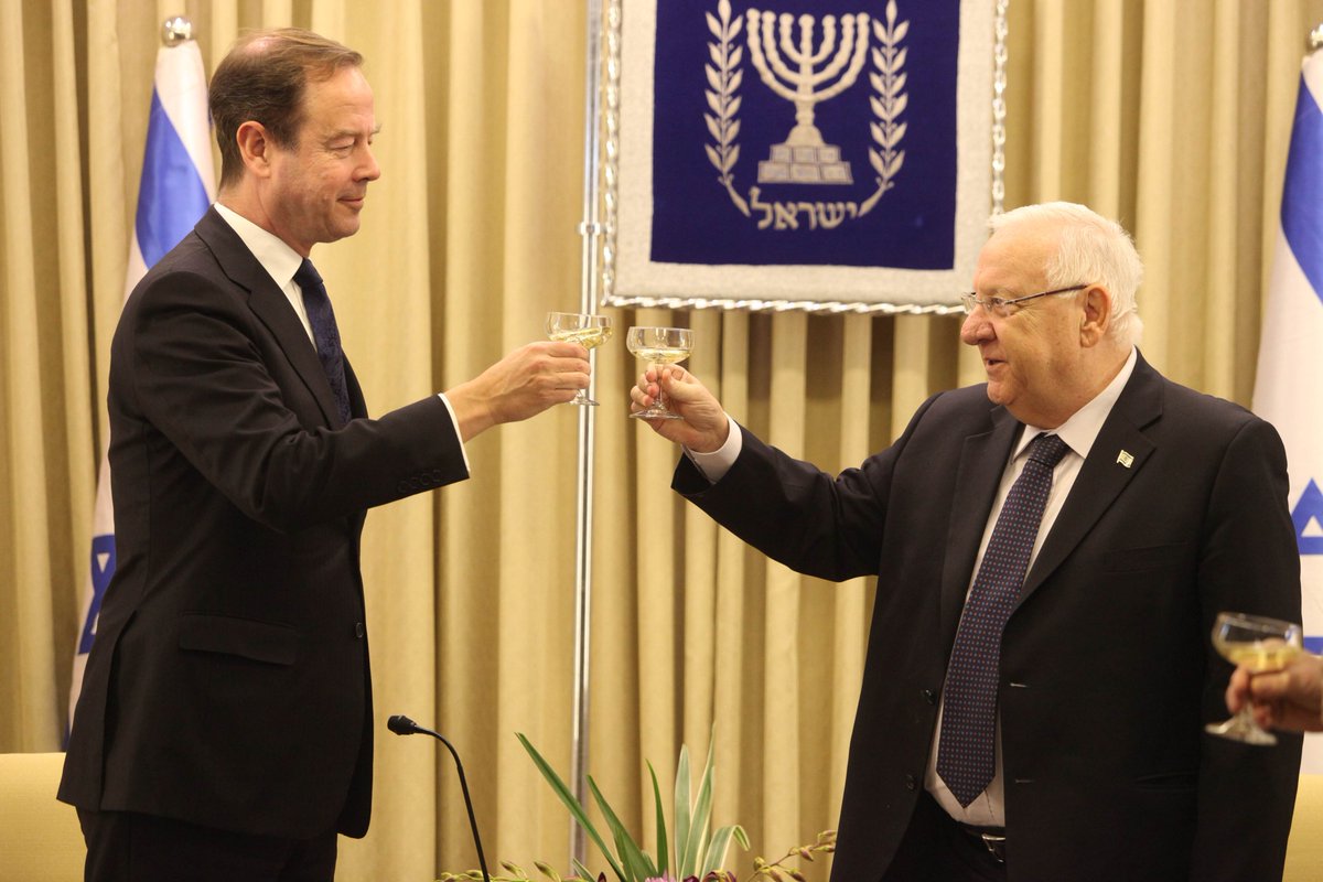 NLinIsrael's tweet photo. Today Ambassador Beschoor Plug was officially accredited as #Dutch Ambassador in Israel. @NLambassadeurs https://t.co/OM5vh7lsDt