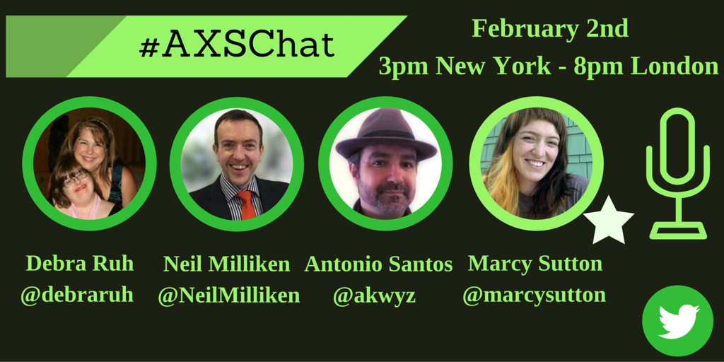 AkwyZ's tweet image. Tomorrow on #AXSChat we are talking with
@marcysutton.#a11y #a11ywin #weneedyou #generateconf #btconf #accessibility