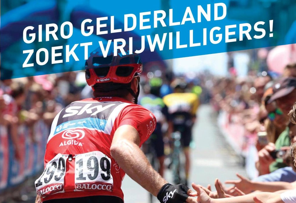 Girogelderland's tweet photo. Help jij mee om van #girogelderland een feest te maken? Meld je aan als vrijwilliger via: https://t.co/hY3aKXfYIX https://t.co/R2L0d90YX1