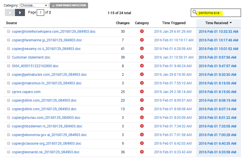 BelchSpeak's tweet image. Huge #Dridex run dropping perdoma.exe via #WeaponizedDocs from copiers.
#InvinceaKilledIt
