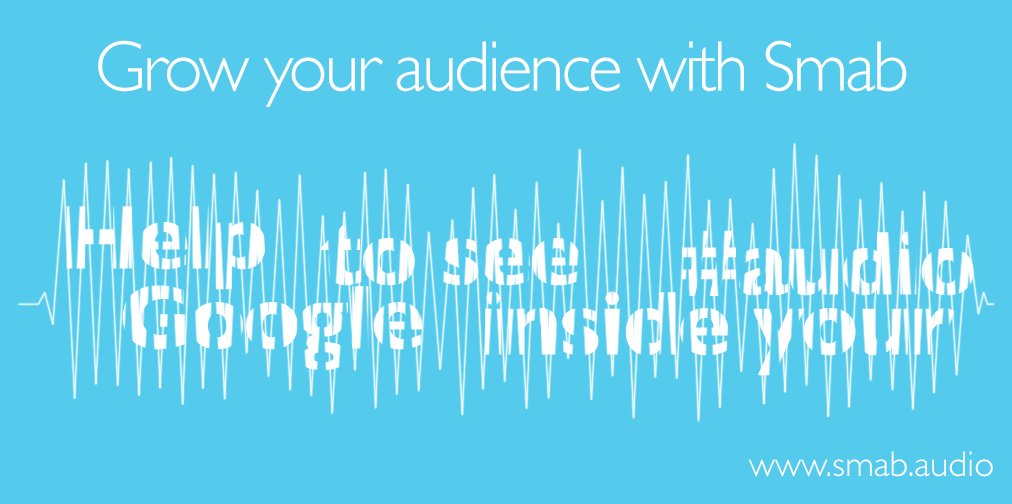 SmabAudio's tweet image. Help Google see inside your audio. smab.audio #podcasting