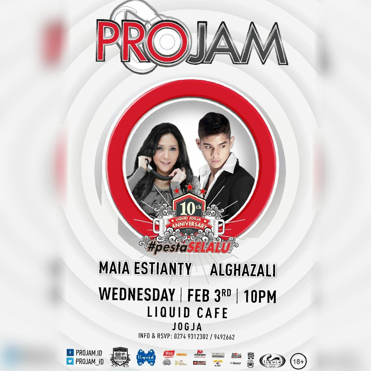 hans_himself's tweet photo. Rabu,3Feb16 22.00 | PROjam presents DJ AL &amp; MAIA | Liquid cafe | htm : 50(pre) 75(ots) @BerandaJogja @infosenijogja https://t.co/sQC0ON8sDh