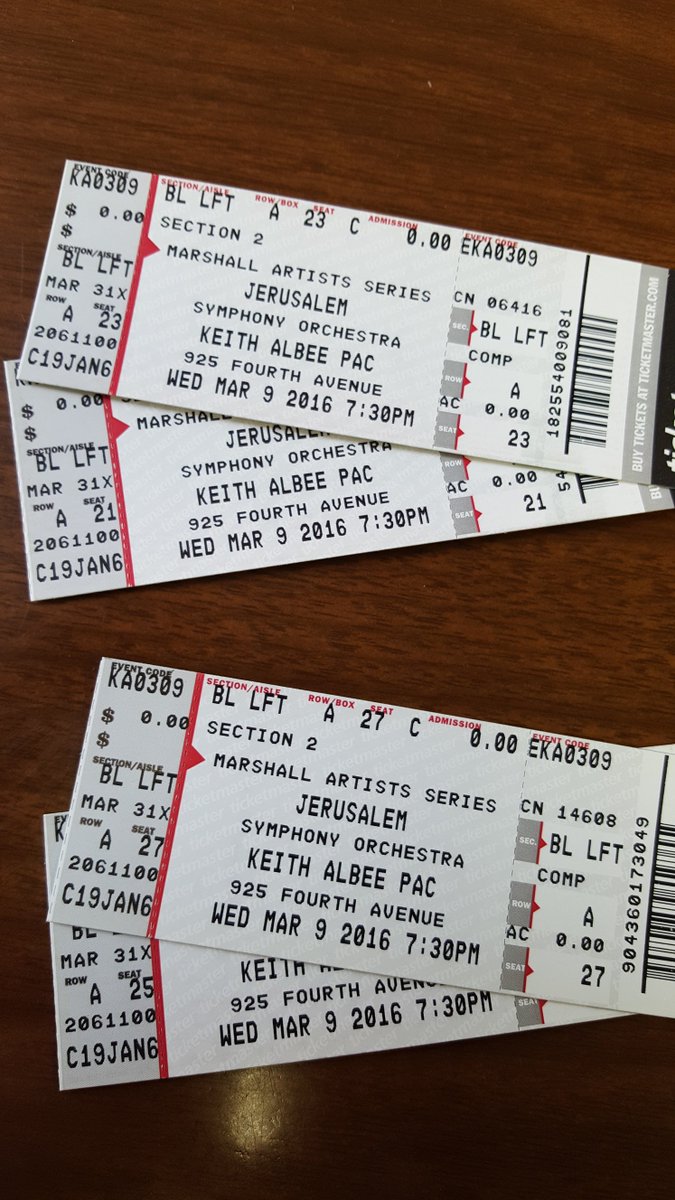 Win tickets to Jerusalem Symphony Orchestra on March 9 at Keith-Albee. $5 for one chance. Call 304-523-2764, ext 102