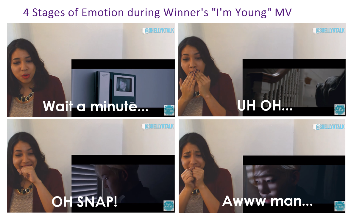 ShellyKTalk's tweet photo. How I reacted during Winner's "I'm Young" MV~ #Winner #YG https://t.co/5kyHXozsVQ